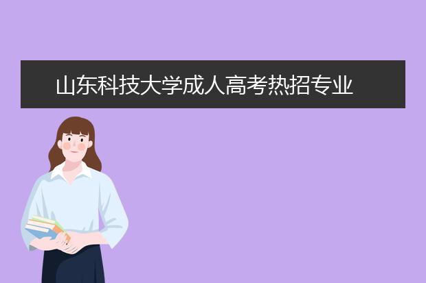 山东科技大学成人高考热招专业