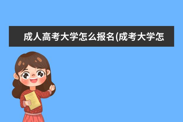 成人高考大学怎么报名(成考大学怎么报名)