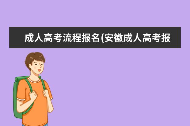 成人高考流程报名(安徽成人高考报名流程)