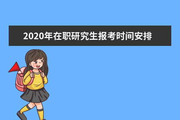 2020年在职研究生报考时间安排(2020在职研究生统考时间安排)