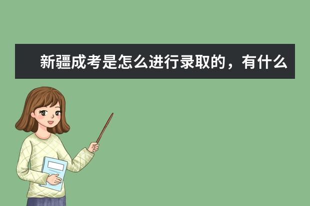 新疆成考是怎么进行录取的,有什么原则吗