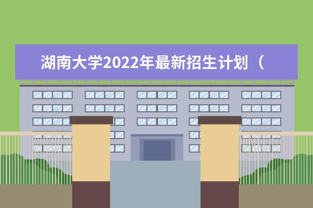 <a target="_blank" href="/academydetailr/28.html" title="湖南大学">湖南大学</a>2022年最新招生计划（该校今年开设专业招生人数详情）