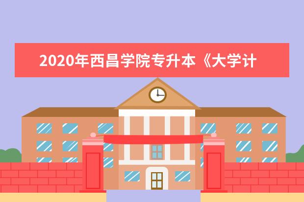 2020年西昌学院专升本《大学计算机基础》考试大纲