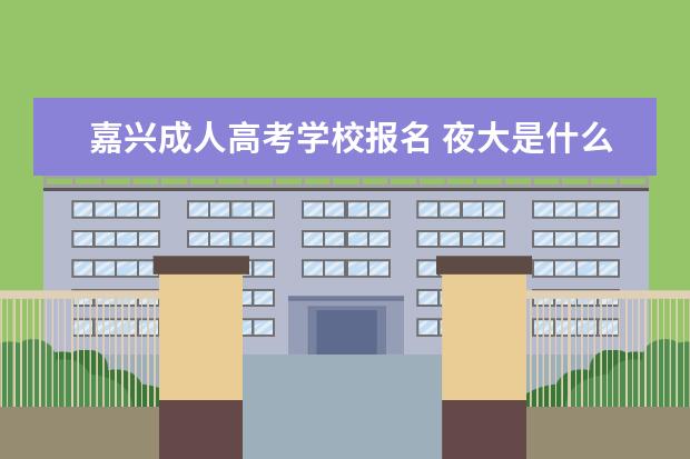 嘉兴成人高考学校报名 夜大是什么意思?