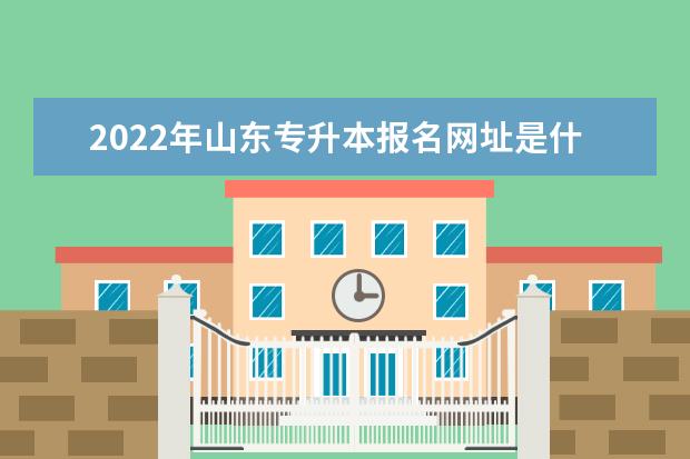 2022年山东专升本报名网址是什么?
