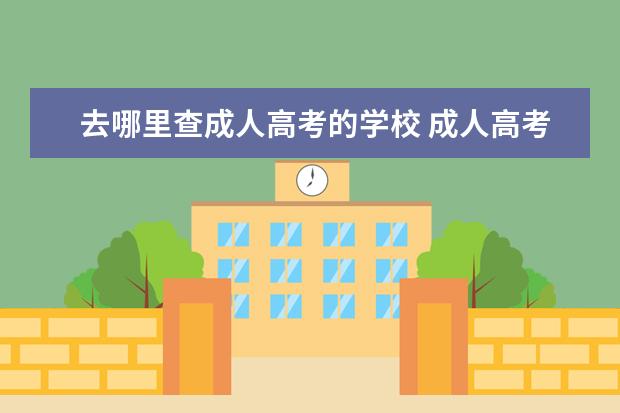 去哪里查成人高考的学校 成人高考用考生号怎么查被哪个大学录取了?