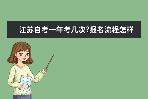 江苏自考一年考几次?报名流程怎样的