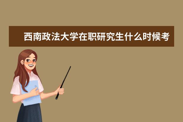 西南政法大学在职研究生什么时候考试？