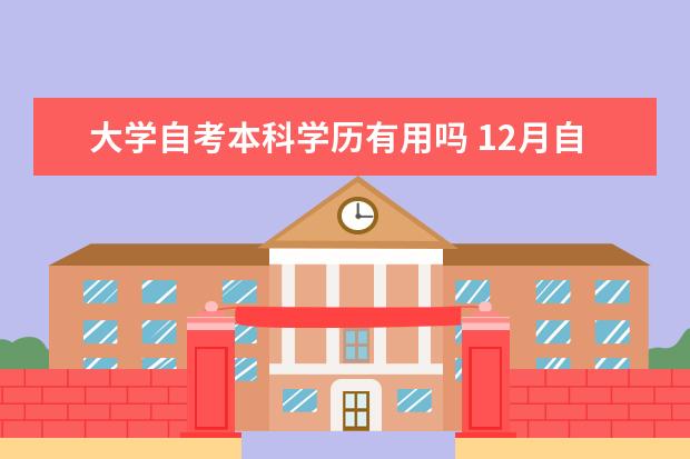 大学自考本科学历有用吗 12月自考本科申请学士学位论文指导老师安排