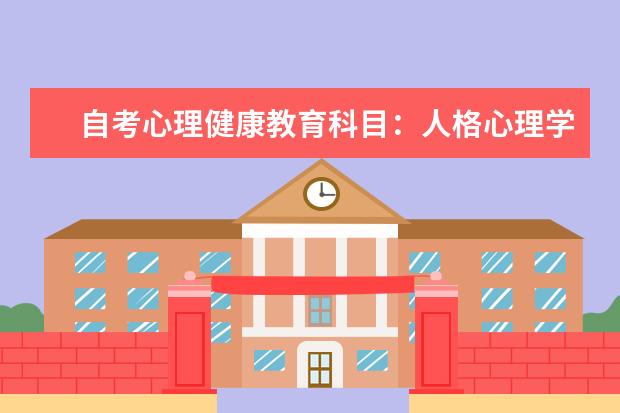 自考心理健康教育科目:人格心理学课程简介 自考美术教育科目:绘画透视学课程简介