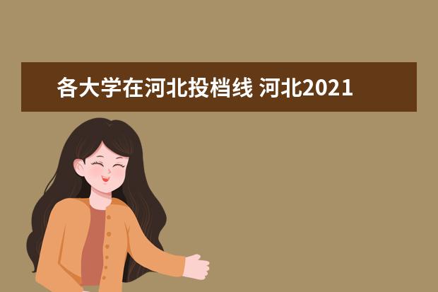 各大学在河北投档线 河北2021分数线