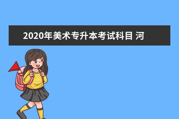 2020年美术专升本考试科目 河南 专升本考试科目