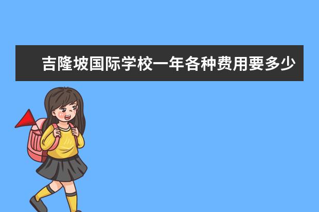 吉隆坡国际学校一年各种费用要多少钱 大概是学费 学...