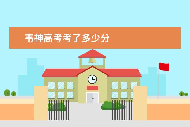 韦神高考考了多少分