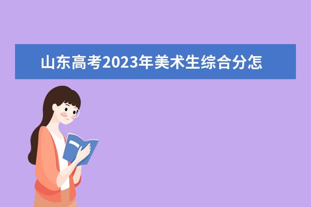 山东高考2023年美术生综合分怎么算