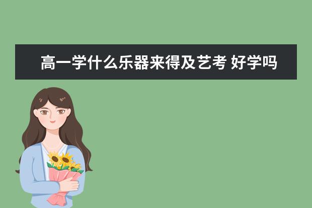 高一学什么乐器来得及艺考 好学吗