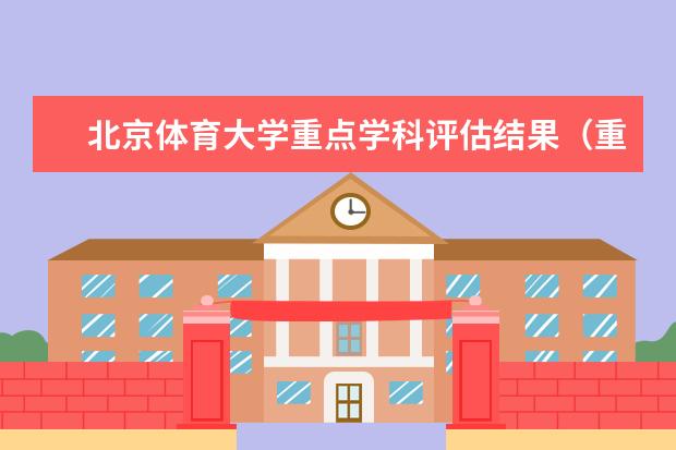 北京体育大学重点学科评估结果(重点学科名单)