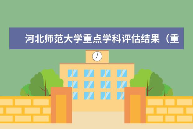 河北师范大学重点学科评估结果(重点学科名单)