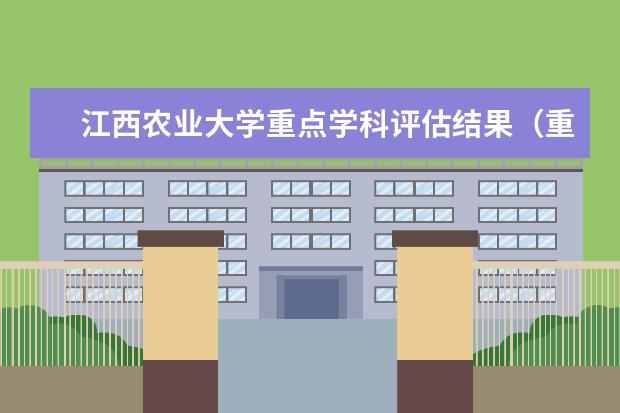 江西农业大学重点学科评估结果（重点学科名单）