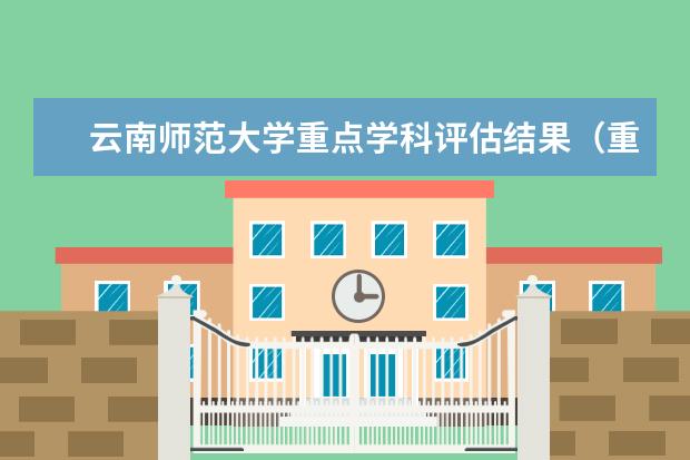 云南师范大学重点学科评估结果（重点学科名单）