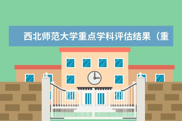 西北师范大学重点学科评估结果（重点学科名单）