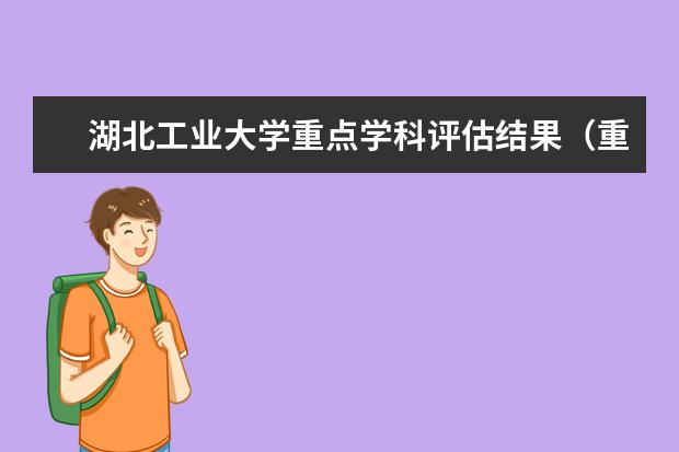 湖北工业大学重点学科评估结果（重点学科名单）