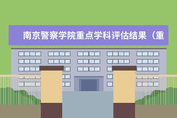 南京警察学院重点学科评估结果（重点学科名单）
