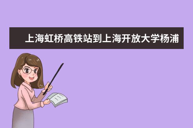 上海虹桥高铁站到上海开放大学杨浦分校怎么走