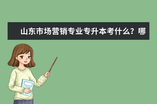 山东市场营销专业专升本考什么？哪些科目啊？