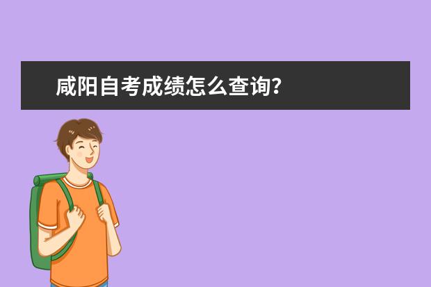 咸阳自考成绩怎么查询？