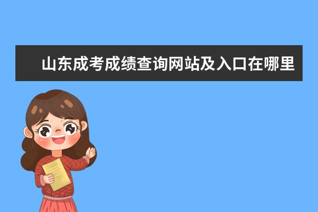 山东成考成绩查询网站及入口在哪里？