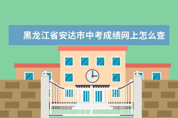 黑龙江省安达市中考成绩网上怎么查询