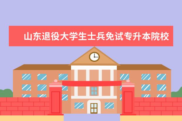 山东退役大学生士兵免试专升本院校分析——山东外事职业大学(山东退役大学生士兵免试专升本院校分析——潍坊科技学院)