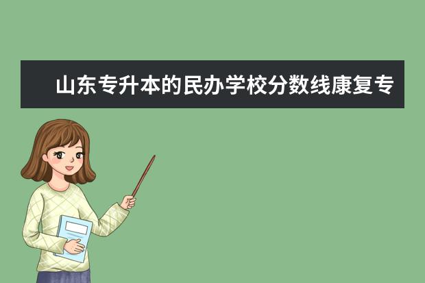 山东专升本的民办学校分数线康复专业（山东专升本各学校各专业分数线）